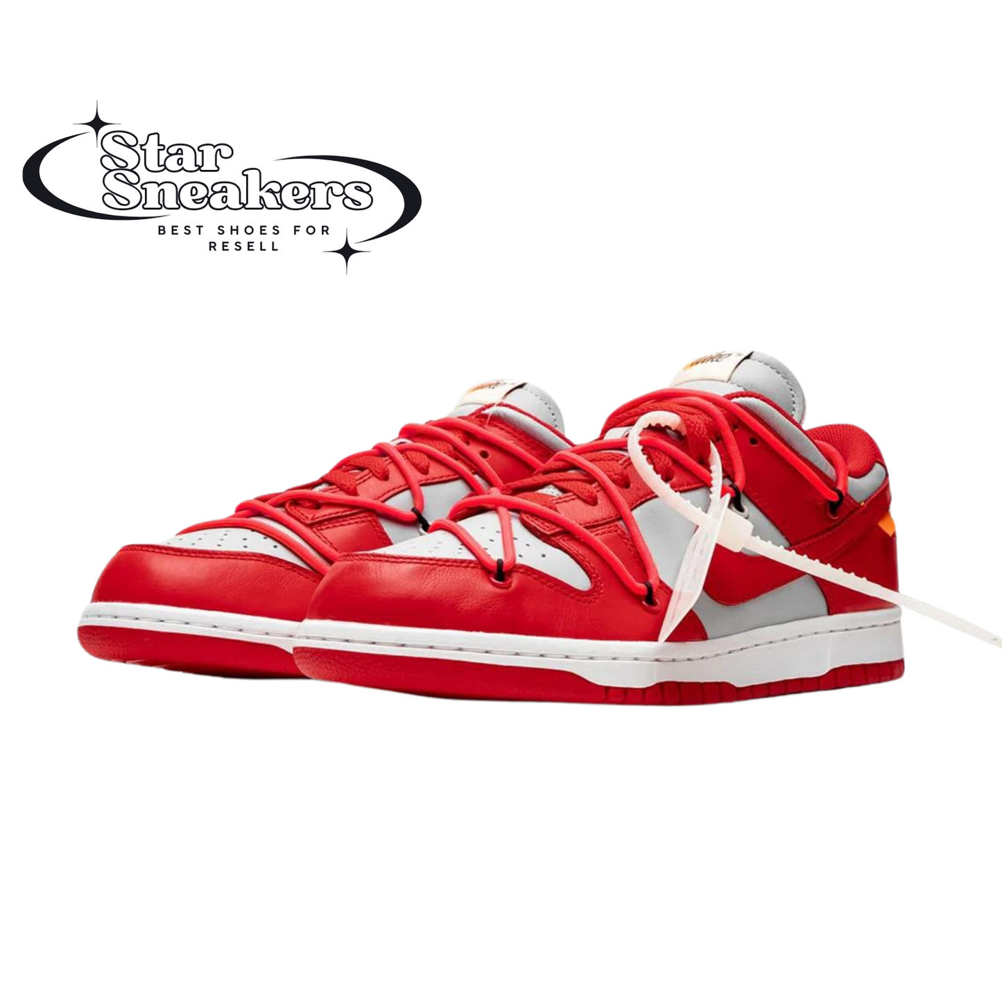 Dunk low "Off White University Red"