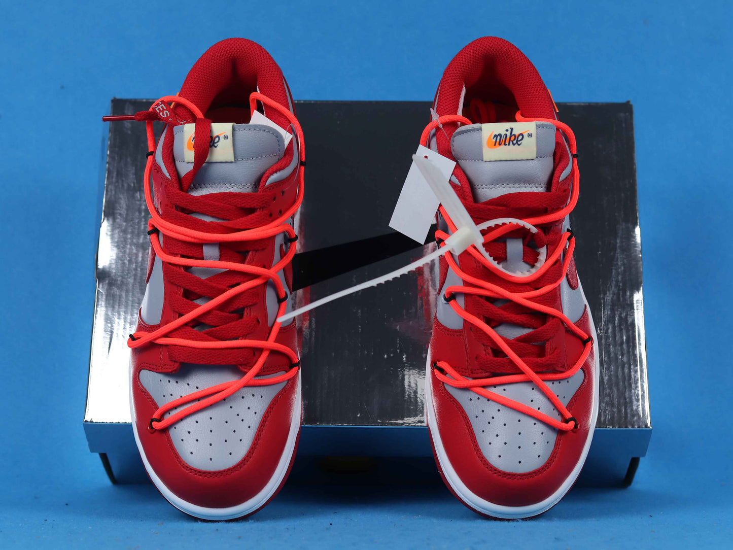 Dunk low "Off White University Red"